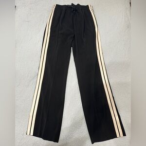 Zadig & Voltaire Black Pants with Cream Accents